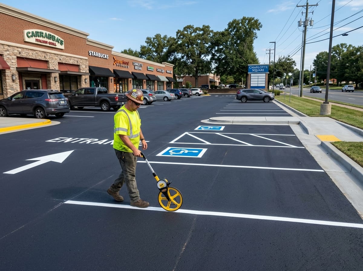 Professional photograph finished parking charlotte nc by RoadReady Asphalt Charlotte